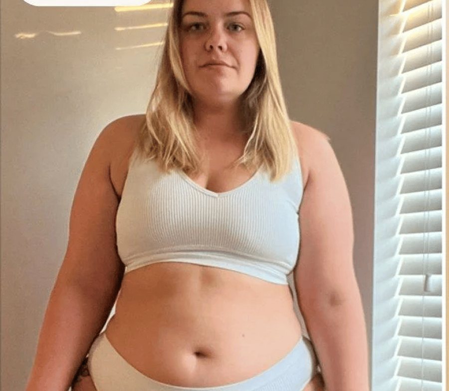 Customer before, day 1, 201 lb
